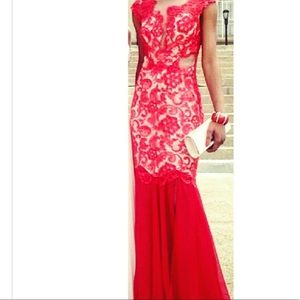 Red prom gown